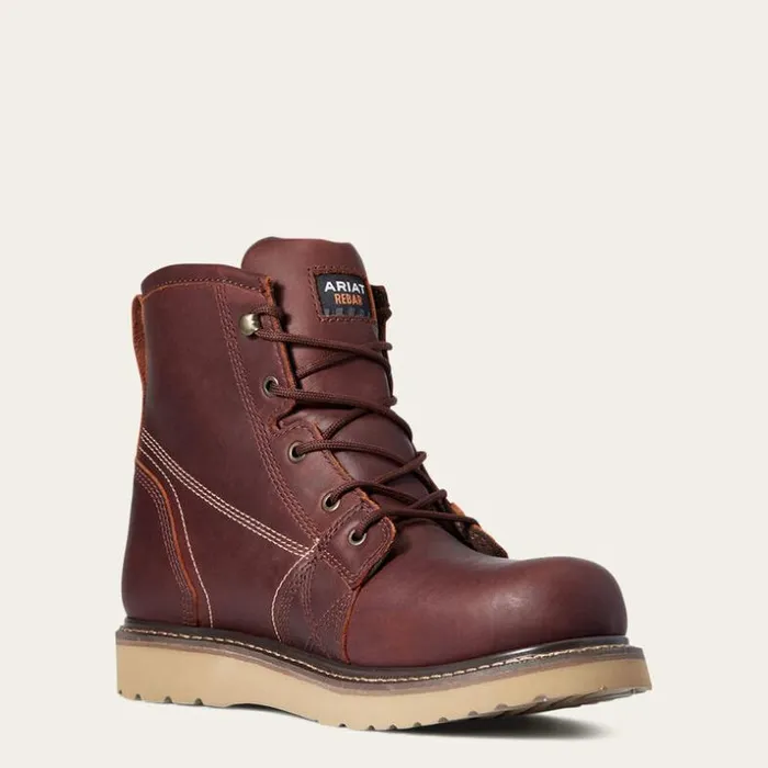 Work Boots Men Ariat Rebar Wedge 6034 Waterproof Work Boot Rusted Copper Work Boots Men Ariat Rebar Wedge 6034 Waterproof Work Boot Rusted Copper