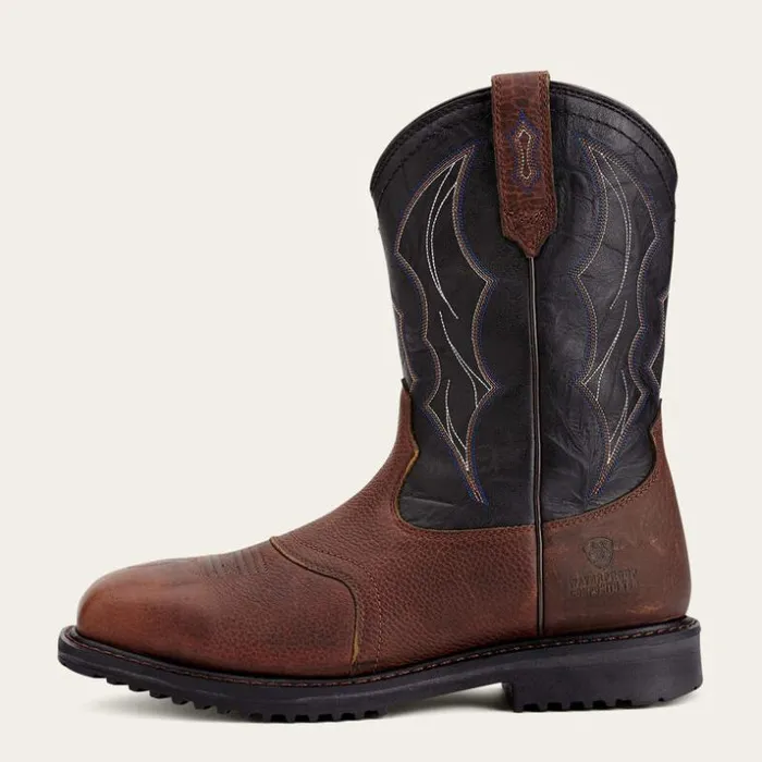 Work Boots Men Ariat RigTek Wide Square Toe Waterproof Composite Toe Work Boot Oiled Brown Work Boots Men Ariat RigTek Wide Square Toe Waterproof Composite Toe Work Boot Oiled Brown