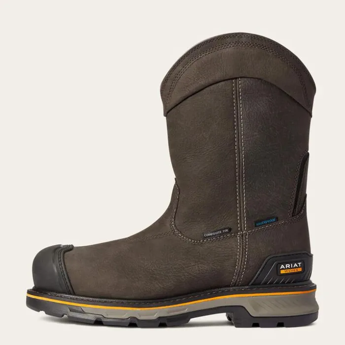 Work Boots Men Ariat Stump Jumper PullOn Waterproof Composite Toe Work Boot Iron Coffee Work Boots Men Ariat Stump Jumper PullOn Waterproof Composite Toe Work Boot Iron Coffee