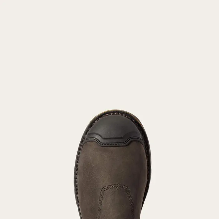 Work Boots Men Ariat Stump Jumper PullOn Waterproof Composite Toe Work Boot Iron Coffee Work Boots Men Ariat Stump Jumper PullOn Waterproof Composite Toe Work Boot Iron Coffee