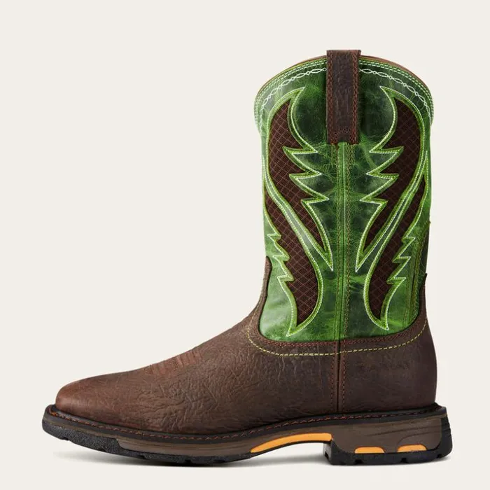 Work Boots Men Ariat WorkHog Wide Square Toe VentTEK Work Boot Bruin Brown Work Boots Men Ariat WorkHog Wide Square Toe VentTEK Work Boot Bruin Brown