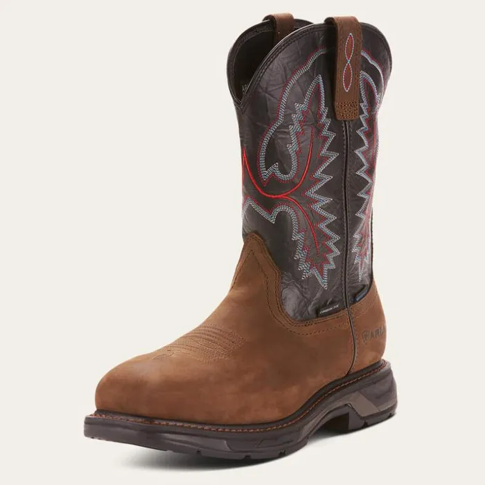Work Boots Men Ariat WorkHog XT Waterproof Carbon Toe Work Boot Oily Distressed Brown Work Boots Men Ariat WorkHog XT Waterproof Carbon Toe Work Boot Oily Distressed Brown