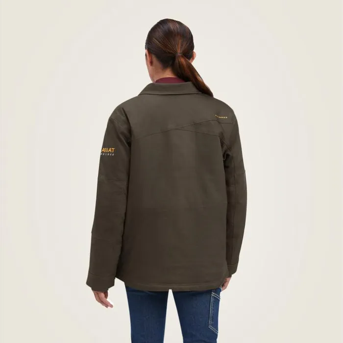 Workwear Women Ariat Rebar DuraCanvas SherpaLined Coat Mole Workwear Women Ariat Rebar DuraCanvas SherpaLined Coat Mole