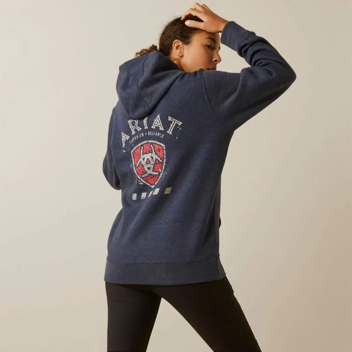 Workwear Women Ariat Rebar Superior Hoodie Navy Heather