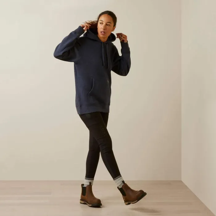 Workwear Women Ariat Rebar Superior Hoodie Navy Heather Workwear Women Ariat Rebar Superior Hoodie Navy Heather