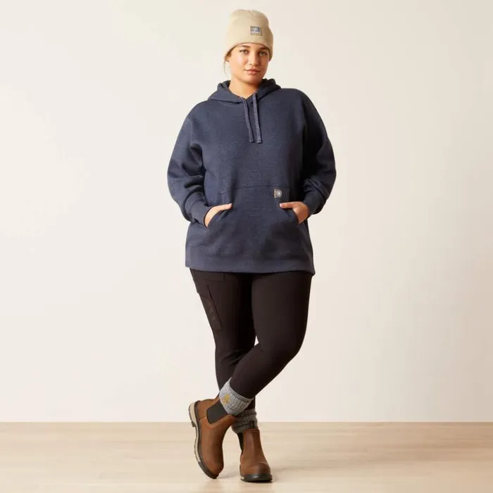 Workwear Women Ariat Rebar Superior Hoodie Navy Heather Workwear Women Ariat Rebar Superior Hoodie Navy Heather
