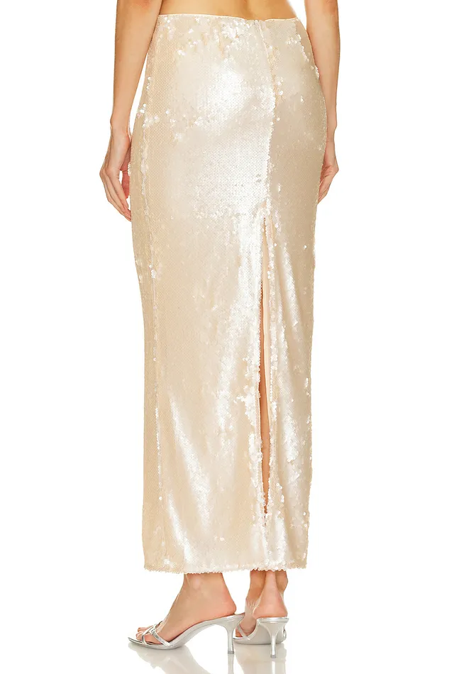 X Bridget Lilium Skirt Beige Neutral Women Lovers and Friends Skirts X Bridget Lilium Skirt Beige Neutral Women Lovers and Friends Skirts