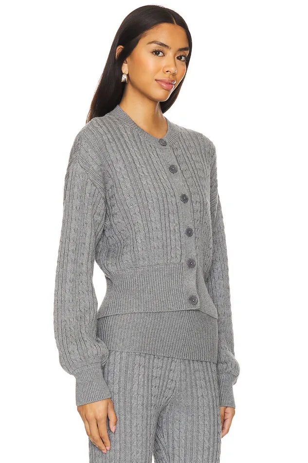 X Emily Gemma Bessie Cardigan Grey Women Lovers and Friends Sweaters and Knits X Emily Gemma Bessie Cardigan Grey Women Lovers and Friends Sweaters and Knits