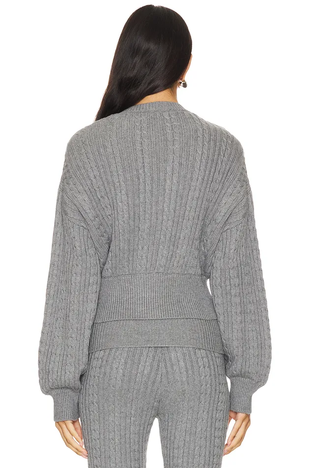 X Emily Gemma Bessie Cardigan Grey Women Lovers and Friends Sweaters and Knits X Emily Gemma Bessie Cardigan Grey Women Lovers and Friends Sweaters and Knits