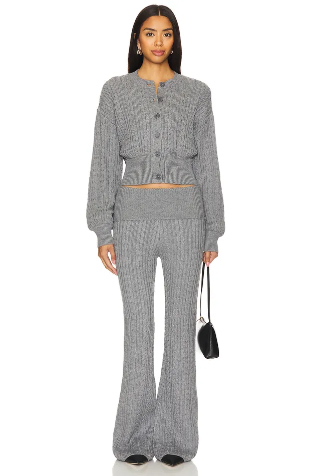 X Emily Gemma Bessie Cardigan Grey Women Lovers and Friends Sweaters and Knits X Emily Gemma Bessie Cardigan Grey Women Lovers and Friends Sweaters and Knits