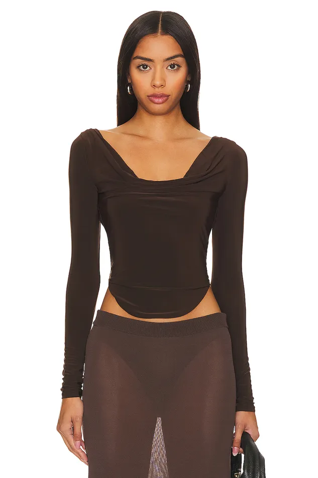 Xander Top Chocolate Brown Women Lovers and Friends Tops
