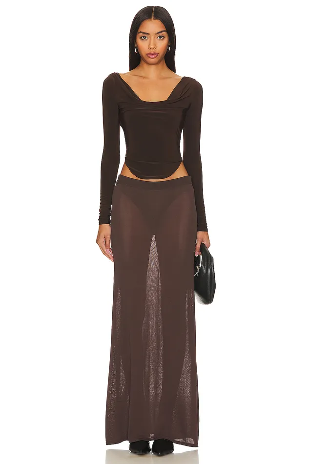 Xander Top Chocolate Brown Women Lovers and Friends Tops Xander Top Chocolate Brown Women Lovers and Friends Tops