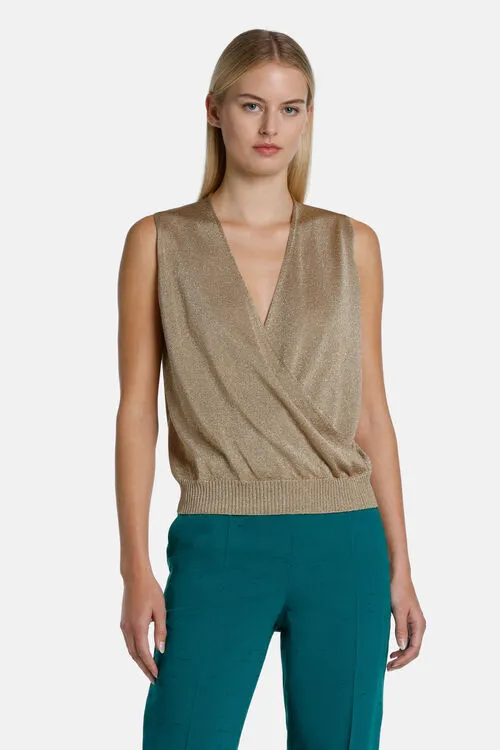 Zuccotto Zuccotto Light Gold Tops and TShirts Luisa Spagnoli Women