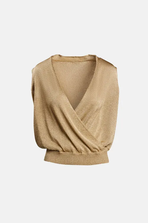 Zuccotto Zuccotto Light Gold Tops and TShirts Luisa Spagnoli Women