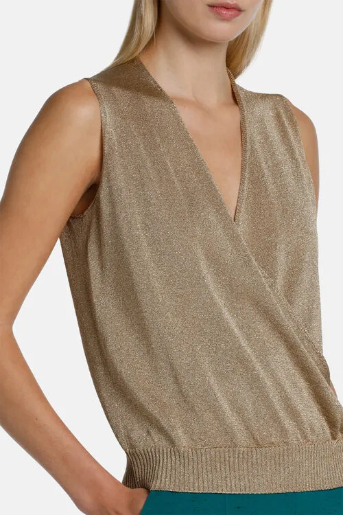 Zuccotto Zuccotto Light Gold Tops and TShirts Luisa Spagnoli Women