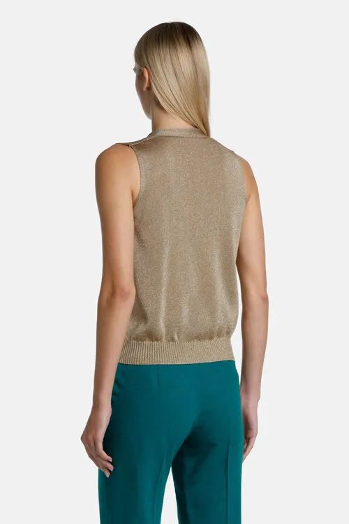 Zuccotto Zuccotto Light Gold Tops and TShirts Luisa Spagnoli Women